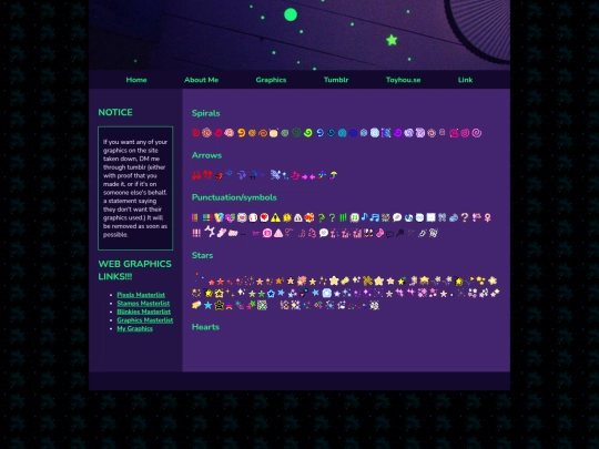 pixel pages/symbols screenshot