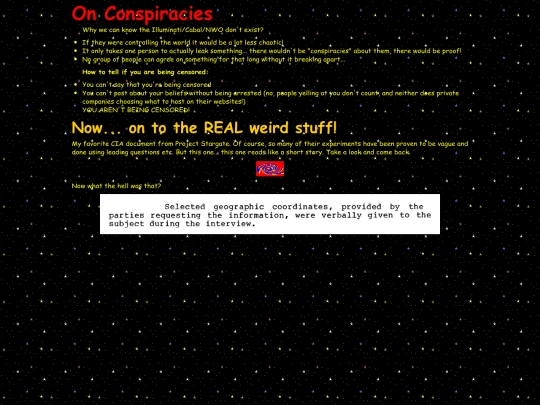 conspiracies screenshot