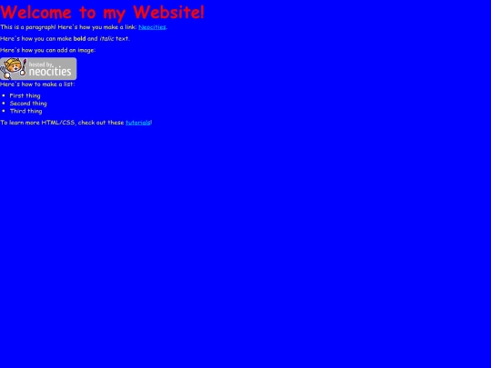 test screenshot