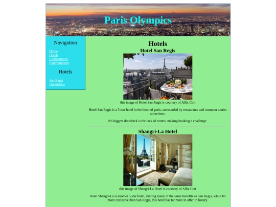 newsite/hotel screenshot