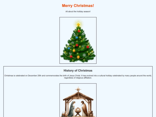 holiday screenshot