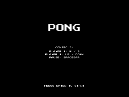 pong screenshot