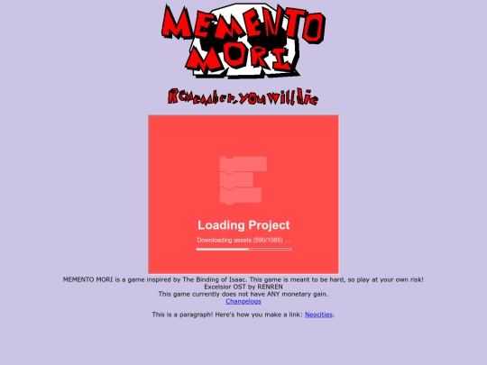 MementoMori screenshot