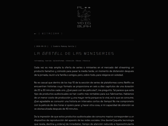 bitacora/la-gestell-de-las-miniseries screenshot