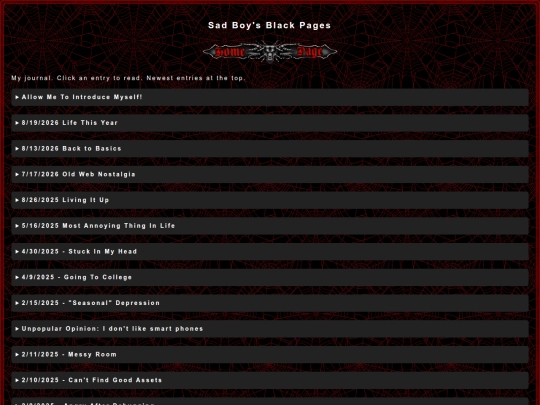 black-pages screenshot