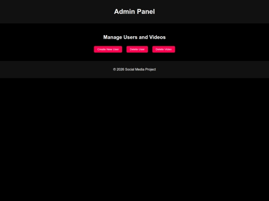 admin screenshot