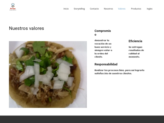 Valores screenshot