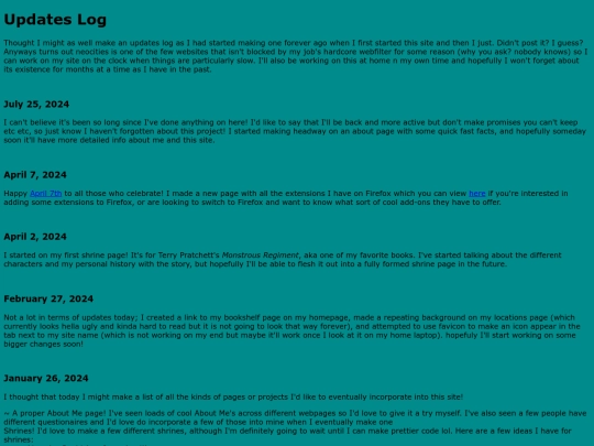 updates screenshot