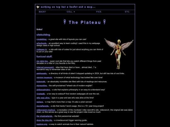 links screenshot