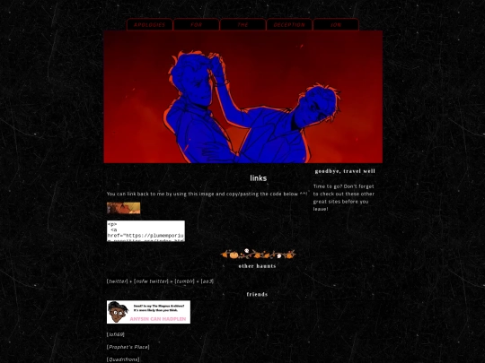 links screenshot