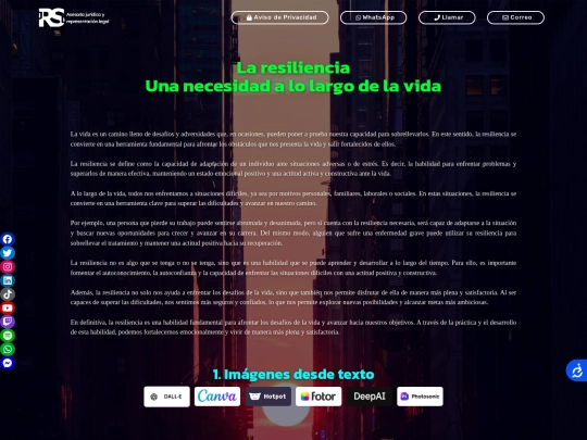 resiliencia screenshot