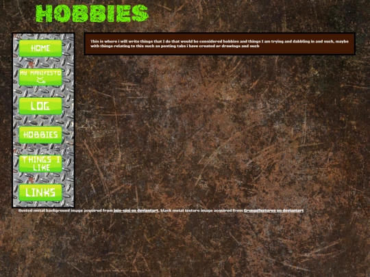 hobbies screenshot