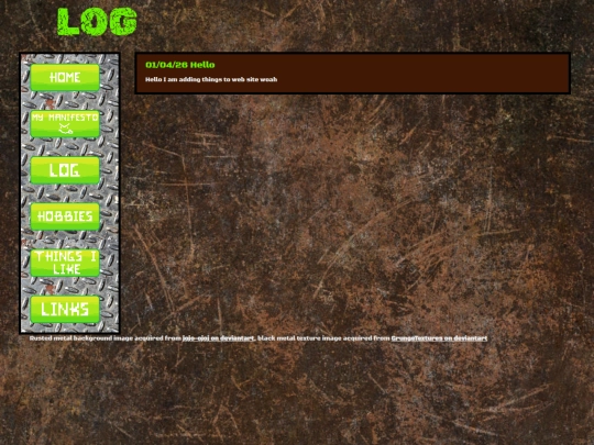 log screenshot