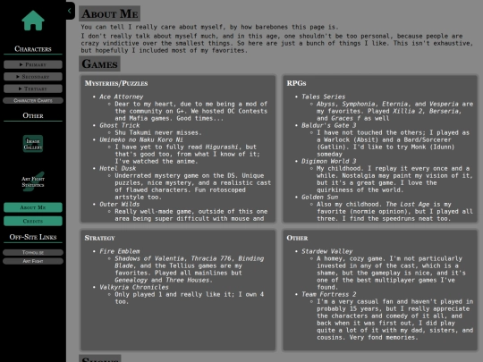 misc/aboutme screenshot