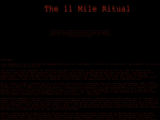The_11_Mile_Ritual screenshot