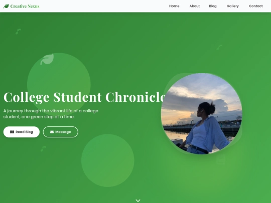 Blog screenshot