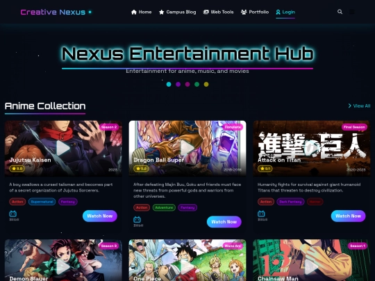 Entertainment screenshot