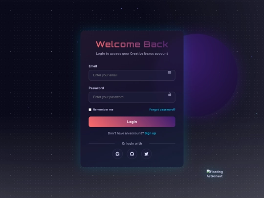 login screenshot