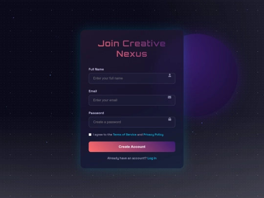 signup screenshot