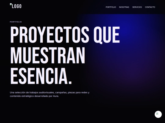 auraproductora/portfolio screenshot