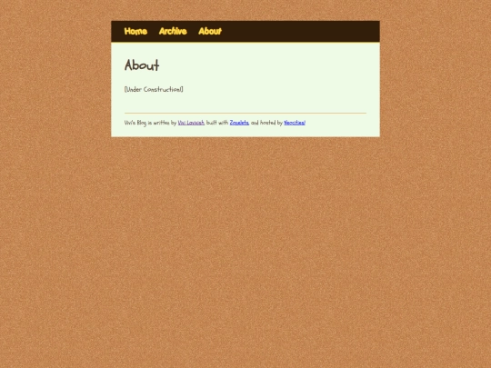 blog/about screenshot
