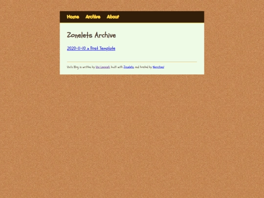 blog/archive screenshot