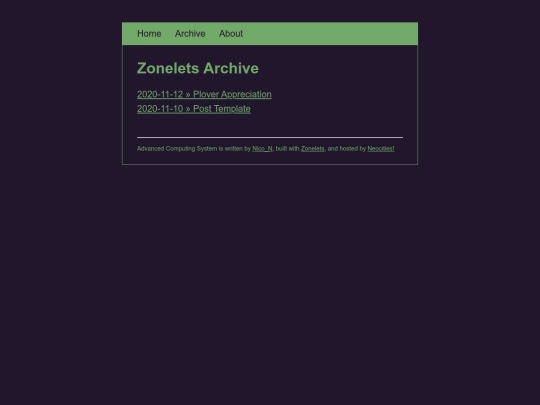 archive screenshot
