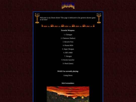 games/doom screenshot