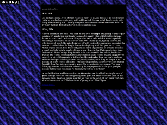 journal screenshot