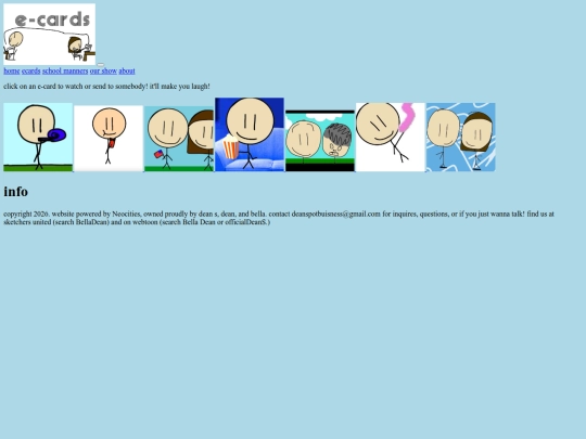ecards screenshot