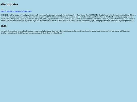 siteupdates screenshot