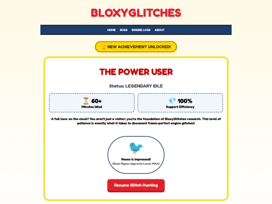 PowerUserLanding screenshot