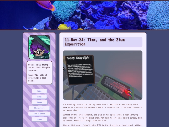 blebs/11Nov24-TimeAndZium screenshot
