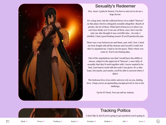 CYOAs/RedeemerOfSex screenshot