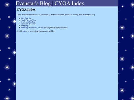 CYOAs screenshot