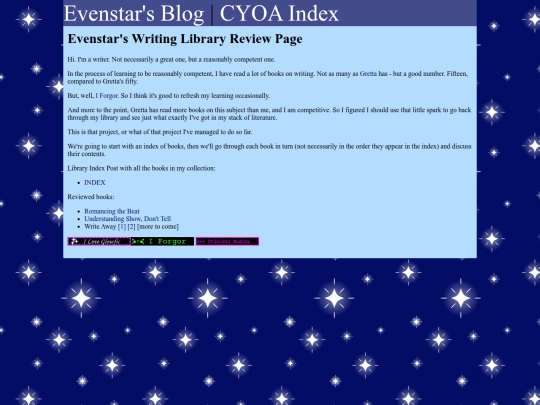 blog/libraryreview screenshot