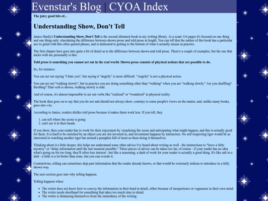 blog/libraryreview/shownottell screenshot