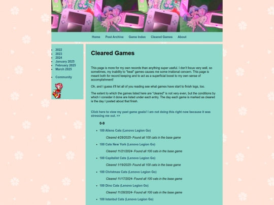 game-pages/cleared-games screenshot