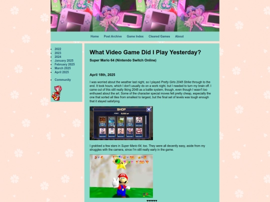 game-pages/mario64 screenshot