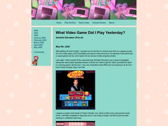 game-pages/seinfeldsim screenshot