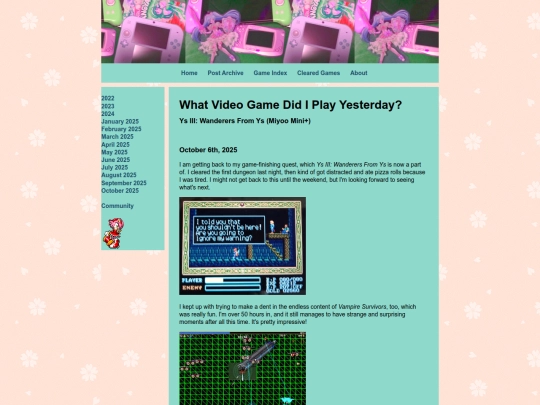 game-pages/ysiii screenshot