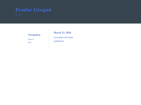 Projects screenshot
