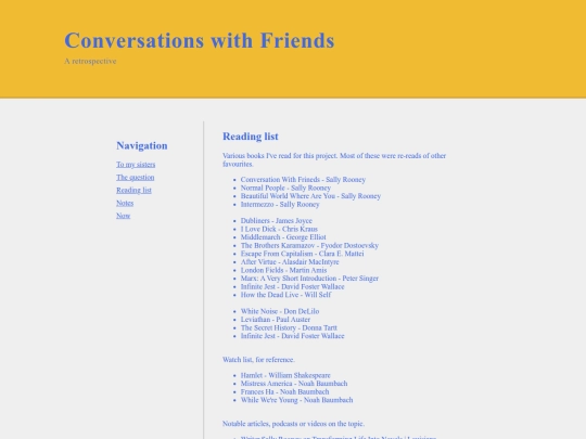 readinglist screenshot