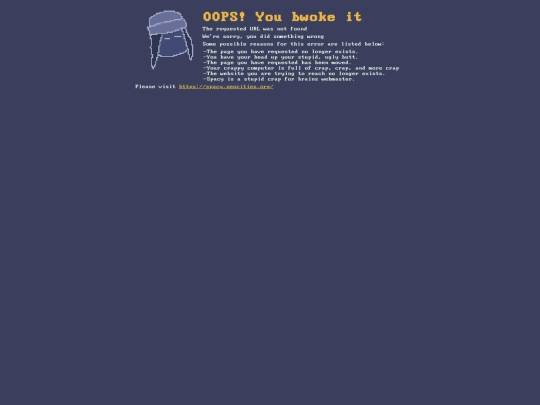 not_found screenshot