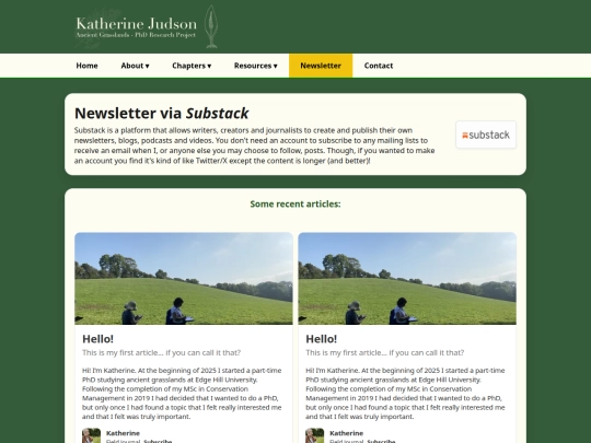 newsletter screenshot