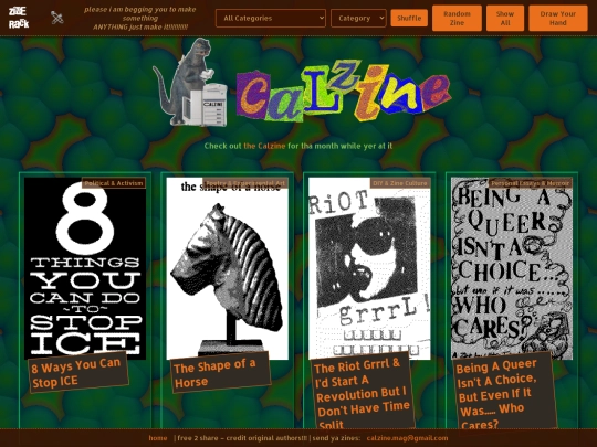 zines screenshot