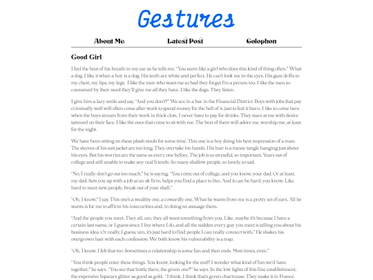 blog/Good_Girl screenshot