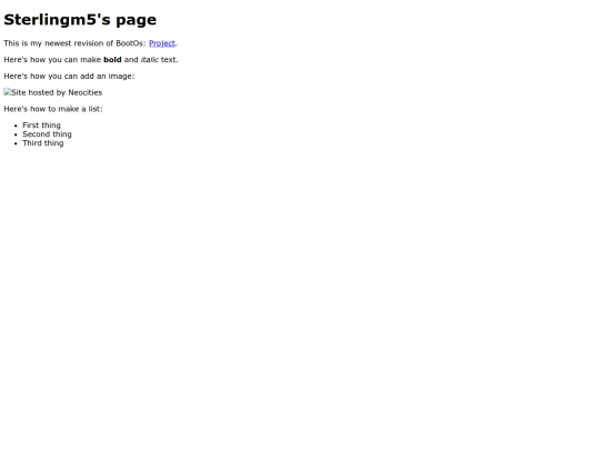 index screenshot