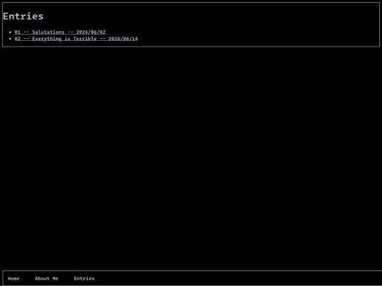 entries screenshot