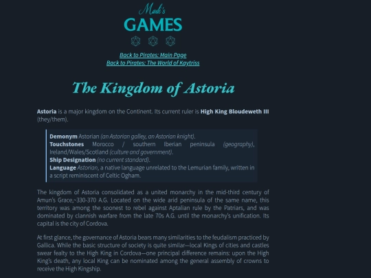 pirates/Kaytriss-04-The-Kingdom-of-Astoria screenshot